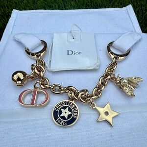 Dior Gold Charm Bracelet or Bag Charm